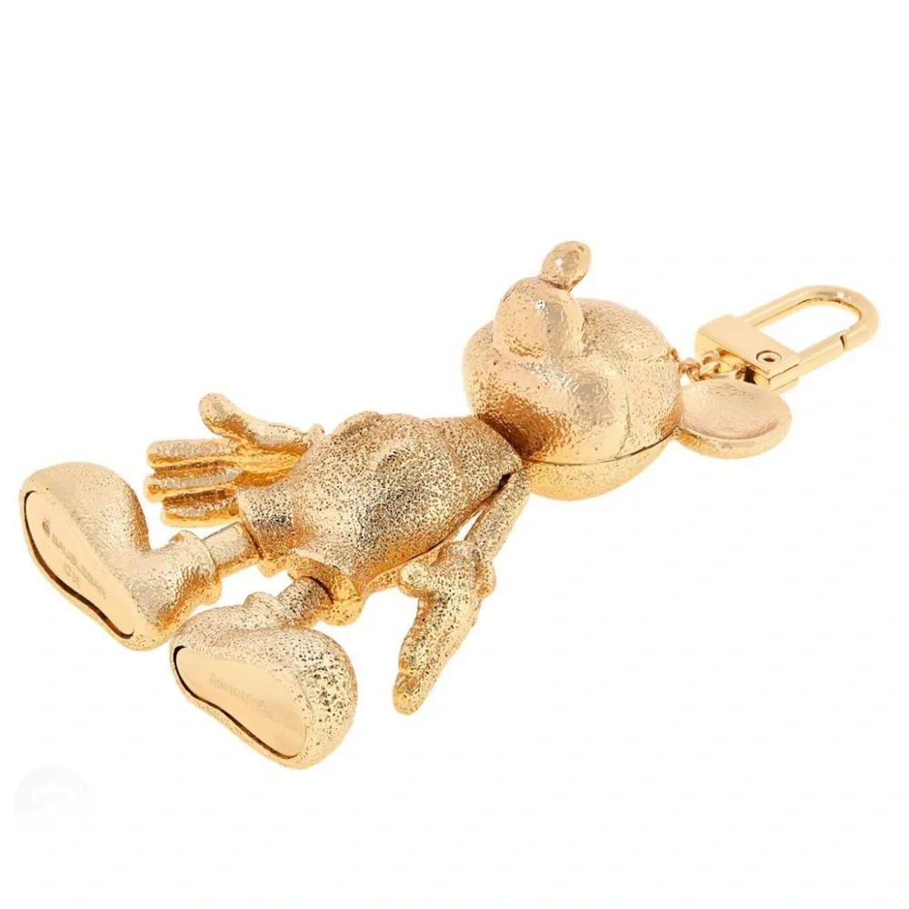 $68 Disney x BaubleBar Mickey Mouse Disney Bag Charm: Goldtone - Picture 3 of 8